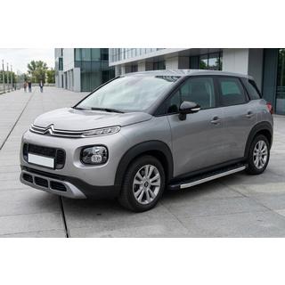 Бокові пороги BlackLine (2 шт., Алюміній) Citroen C-3 Aircross 2017-2024 рр. фото 1