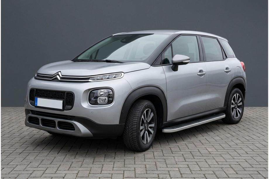 Citroen C-3 Aircross 2017-2024 рр. Бокові пороги Tayga Grey (2 шт., Алюміній) Фото 1
