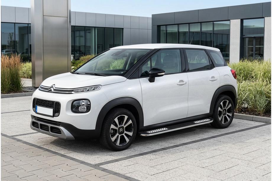 Citroen C-3 Aircross 2017-2024 рр. Бокові пороги Tayga V2 (2 шт., Алюміній) Фото 1