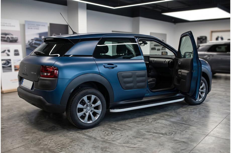Citroen Cactus 2014-2020 рр. Бокові пороги Tayga Grey (2 шт., Алюміній) Фото 1