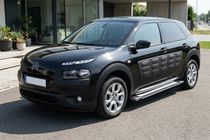 Citroen Cactus 2014-2020 рр. Бокові пороги Rainbow (2 шт., Алюміній) фото 1