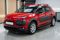 Citroen Cactus 2014-2020 рр. Бокові пороги Maya Red (2 шт., Алюміній) фото 1