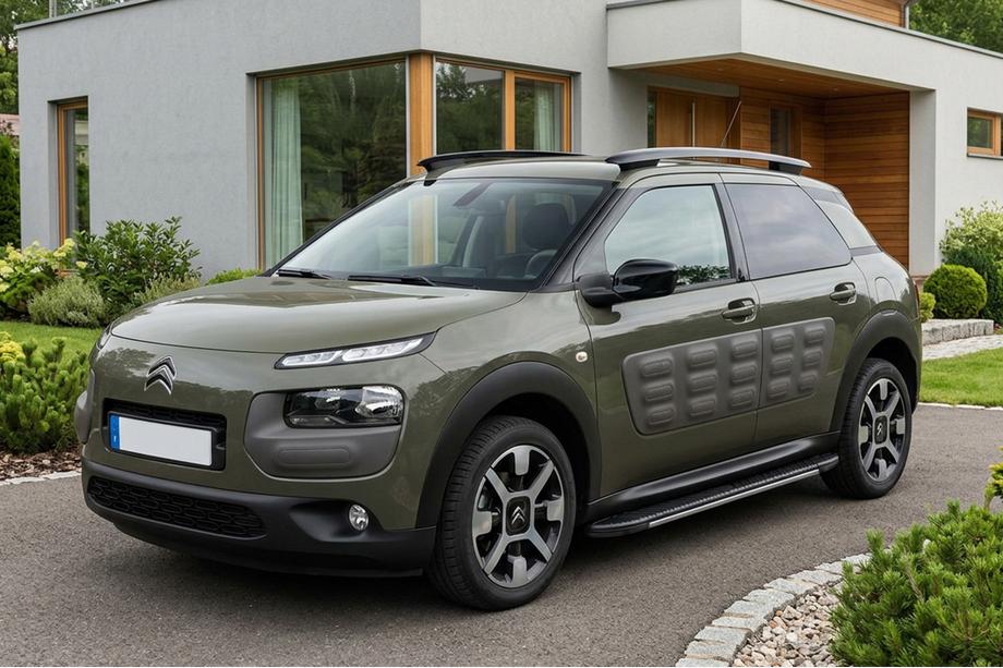Citroen Cactus 2014-2020 рр. Бокові пороги Bosphorus Grey (2 шт., Алюміній) Image