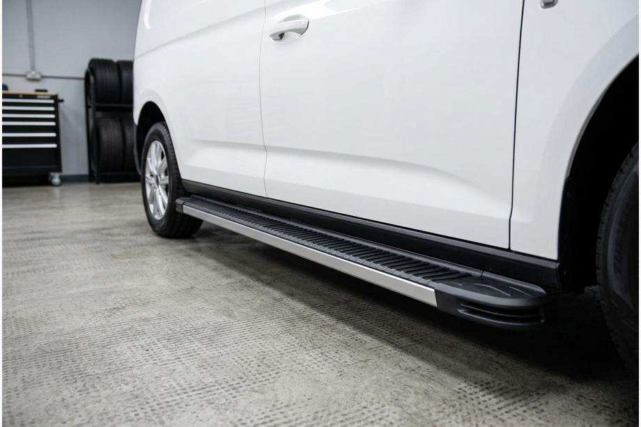 Volkswagen Caddy 2020- рр. Бокові пороги Maya V1 (2 шт., Алюміній) Image