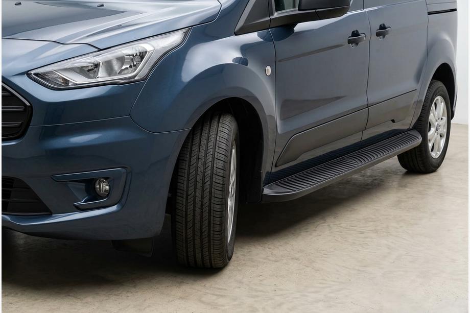 Volkswagen Caddy 2020- рр. Бокові пороги Tayga Black (2 шт., Алюміній) Фото 1