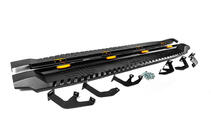 Toyota Hilux 2015- рр. Бокові пороги Dakar V1 з LED (2 шт, метал) фото 2