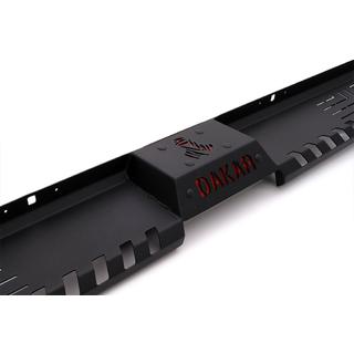 Бокові пороги Dakar V2 без LED (2 шт, метал) Nissan Navara/NP300 2016- рр. фото 4