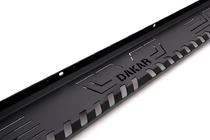 Mitsubishi L200 2006-2015 рр. Бокові пороги Dakar V1 без LED (2 шт, метал) фото 2