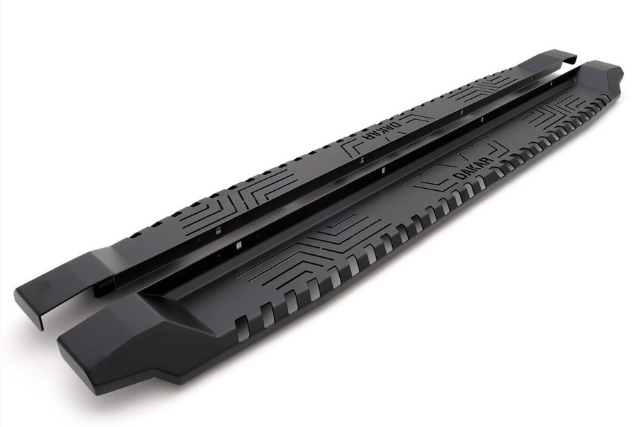 Mitsubishi L200 2006-2015 рр. Бокові пороги Dakar V1 без LED (2 шт, метал) Image