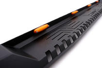 Isuzu D-Max 2011-2019 рр. Боковые пороги Dakar V1 с LED (2 шт, металл) фото 3