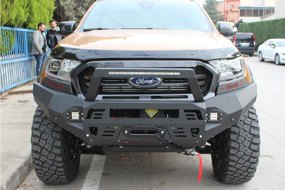 Ford Ranger 2011-2022 рр. Передній бампер з захистом картера Dakar (2015-2022)