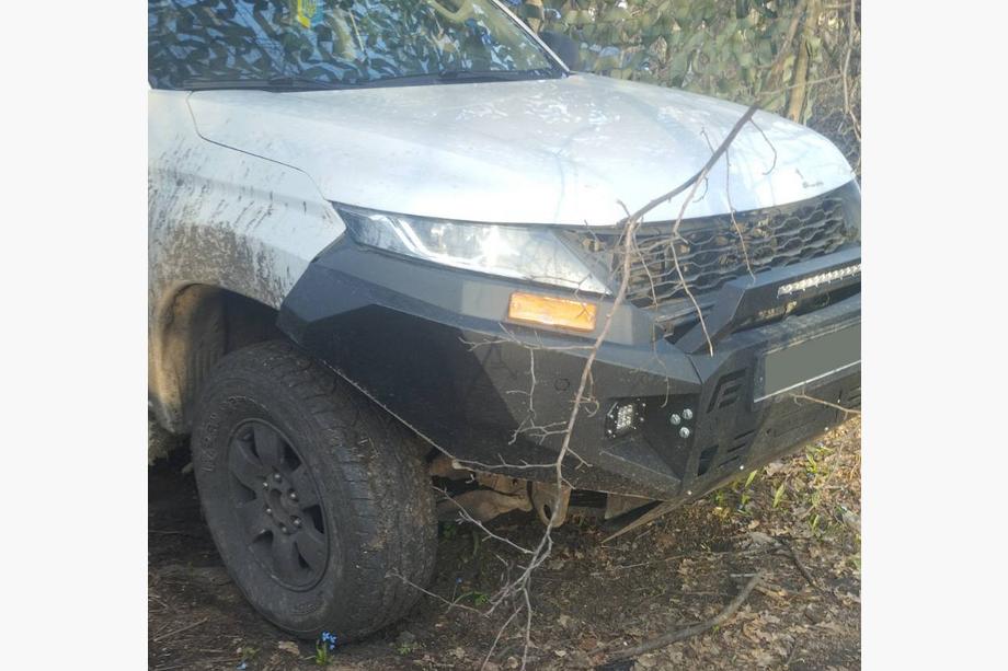 Mitsubishi L200 2015-2024 рр. Передній бампер з захистом картеру Dakar (2019+) Фото 5