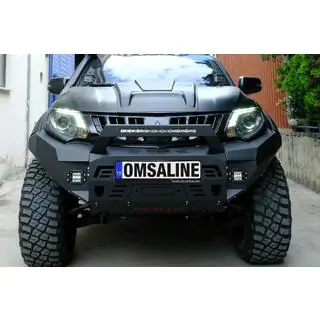Передній бампер з захистом картеру Dakar (2015-2019) Mitsubishi L200 2015-2024 рр. фото 1