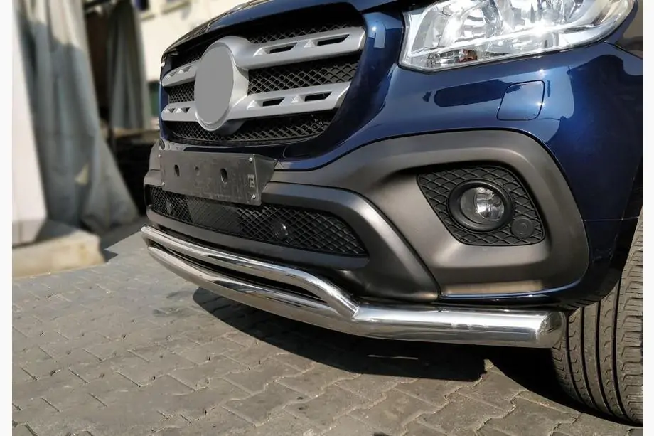 Mercedes X class 2017-2020 рр. Передній подвійний ус Vegas (нерж, 76мм) Фото 1
