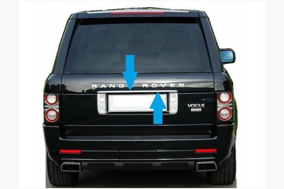 Range Rover III L322 2002-2012 рр. Хром планка над номером (нерж.) Image