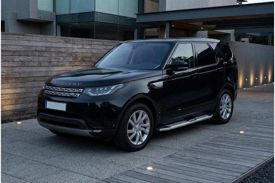 Land Rover Discovery V 2017- рр. Бокові пороги Mevsim Grey (2 шт., Алюміній) Фото 1