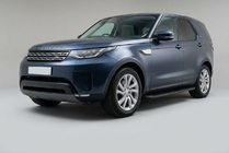 Land Rover Discovery V 2017- рр. Бокові пороги Tayga Black (2 шт., Алюміній) фото 1
