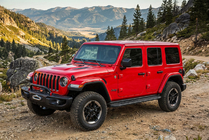 Jeep Wrangler 2018- рр. Бокові пороги Bosphorus Black (2 шт., Алюміній) фото 1