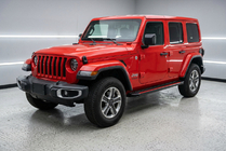 Jeep Wrangler 2018- рр. Бокові пороги Maya Red (2 шт., Алюміній) фото 1