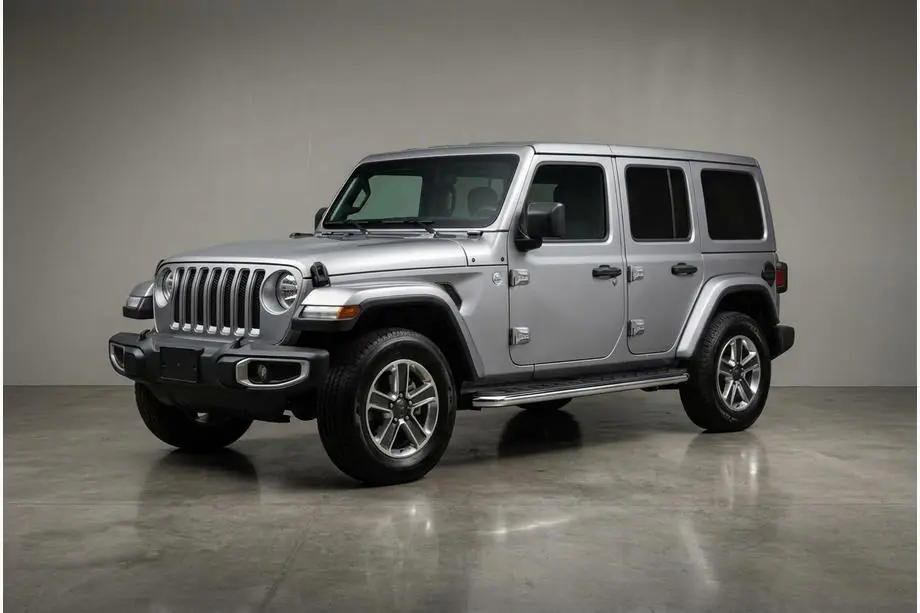 Jeep Wrangler 2018- рр. Бокові пороги Maydos V1 (2 шт., Алюміній) Image