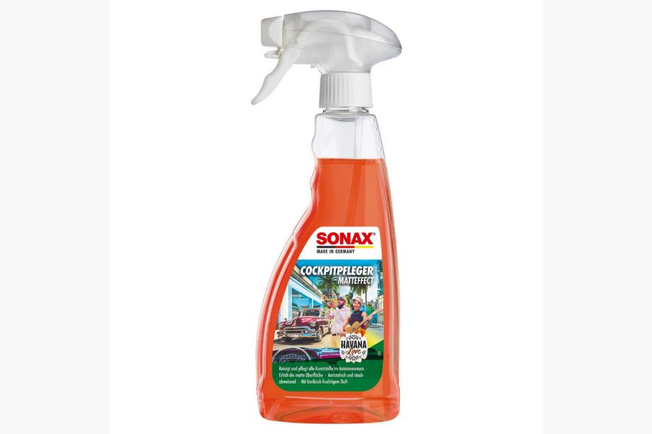 Sonax Поліроль - очисник пластику матовий, з ароматизатором "Havana Love", 500 мл Image Sonax Поліроль - очисник пластику матовий, з ароматизатором "Havana Love", 500 мл Image