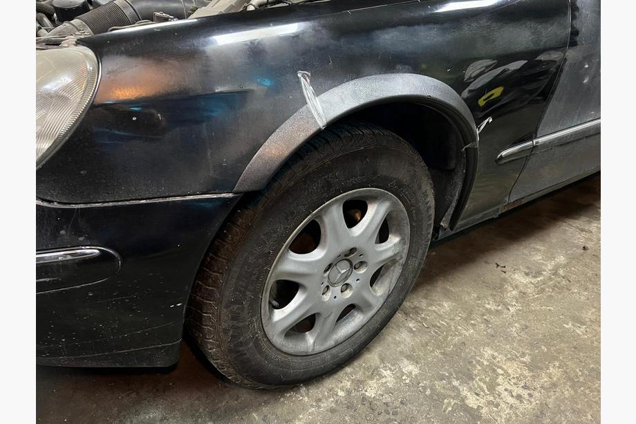 Mercedes S-сlass W220 1998-2005 рр. Накладки на арки (4шт, чорні, ABS-пластик) Image