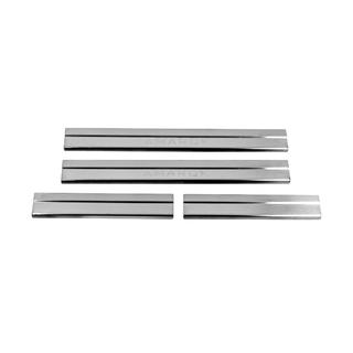 Накладки на пороги Carmos V2 (4 шт, нерж) Volkswagen Amarok 2010-2022 рр. фото 3