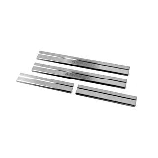 Накладки на пороги Carmos V2 (4 шт, нерж) Volkswagen Amarok 2010-2022 рр. фото 1