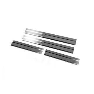 Накладки на пороги Carmos V2 (4 шт, нерж) Volkswagen Amarok 2010-2022 рр. фото 2