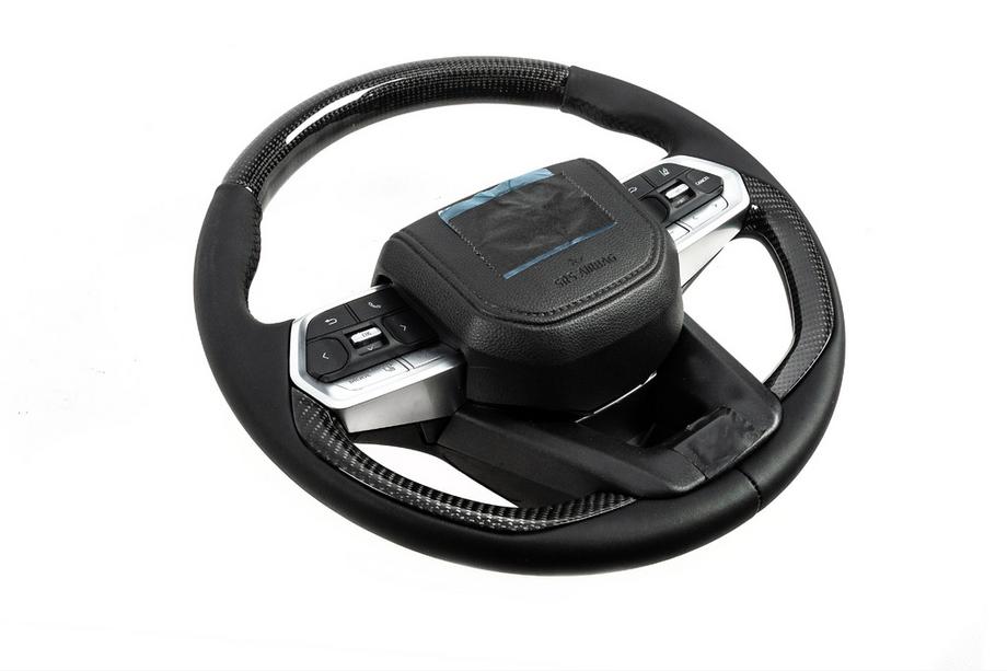 Toyota Land Cruiser 200 2007-2021 рр. Кермо з подушкою безпеки 2025-дизайн (Натуральний карбон) Фото 2