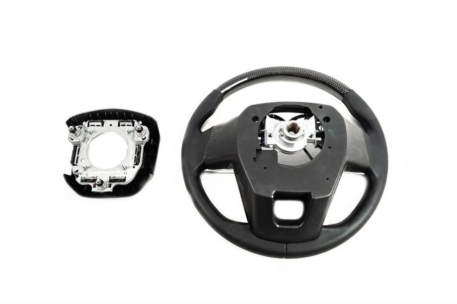 Toyota Land Cruiser 200 2007-2021 рр. Кермо з подушкою безпеки 2025-дизайн (Натуральний карбон) Фото 5
