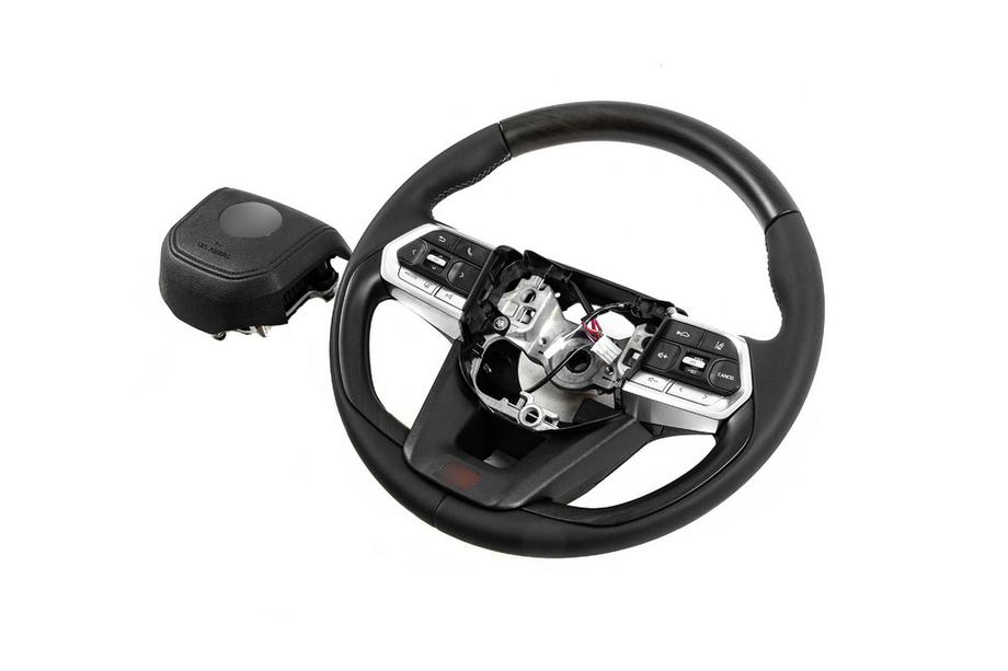 Toyota Land Cruiser 200 2007-2021 рр. Кермо у зборі TLC300-дизайн (дерево) Фото 2