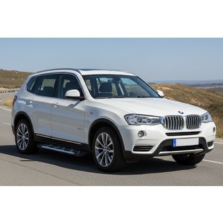 Бокові пороги Sunrise (2 шт., Алюміній) BMW X3 F25 2011-2018 рр. фото 1