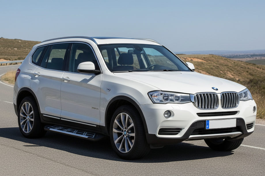 BMW X3 F25 2011-2018 рр. Бокові пороги Sunrise (2 шт., Алюміній) Image