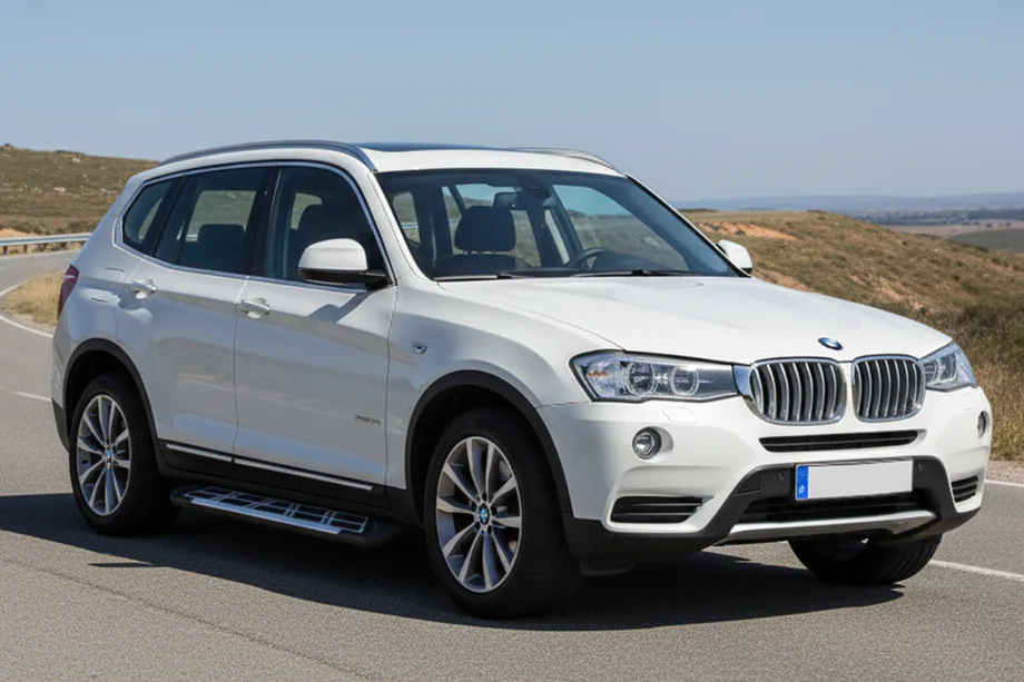 BMW X3 F25 2011-2018 рр. Бокові пороги Sunrise (2 шт., Алюміній) Фото 1