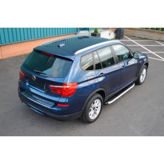 Бокові пороги Fullmond (2 шт., Алюміній) BMW X3 F25 2011-2018 рр. фото 2
