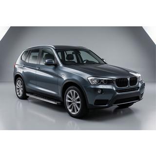 Бокові пороги BlackLine (2 шт., Алюміній) BMW X3 F25 2011-2018 рр. фото 1