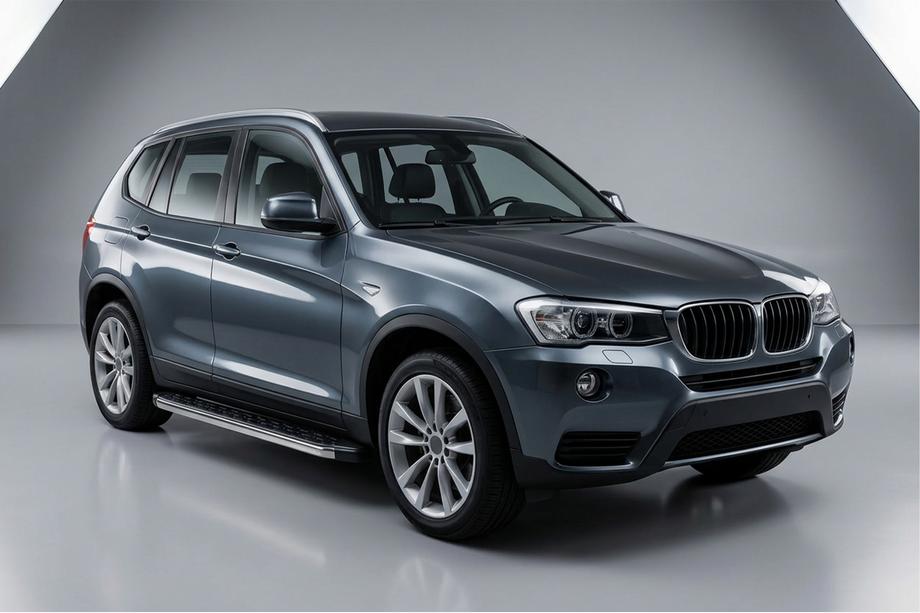 BMW X3 F25 2011-2018 рр. Бокові пороги BlackLine (2 шт., Алюміній) Фото 1