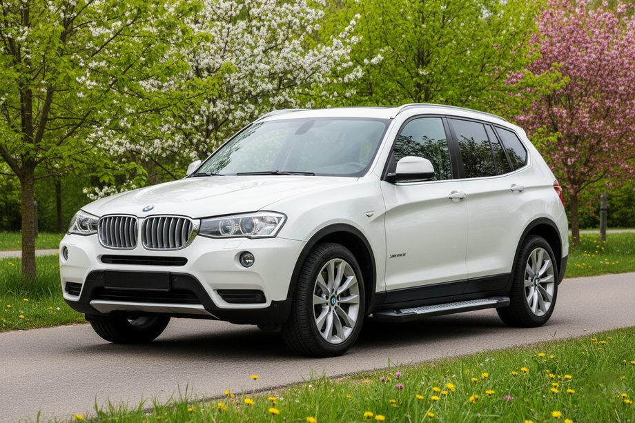 BMW X3 F25 2011-2018 рр. Бокові пороги Allmond Grey (2 шт., Алюміній) Фото 1