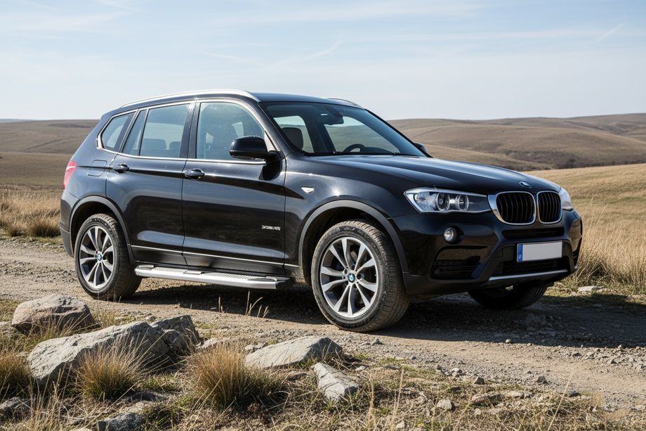 BMW X3 F25 2011-2018 рр. Бокові пороги Mevsim Grey (2 шт., Алюміній) Фото 1