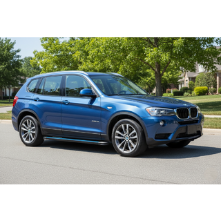 Бокові пороги Maya Blue (2 шт., Алюміній) BMW X3 F25 2011-2018 рр. фото 1