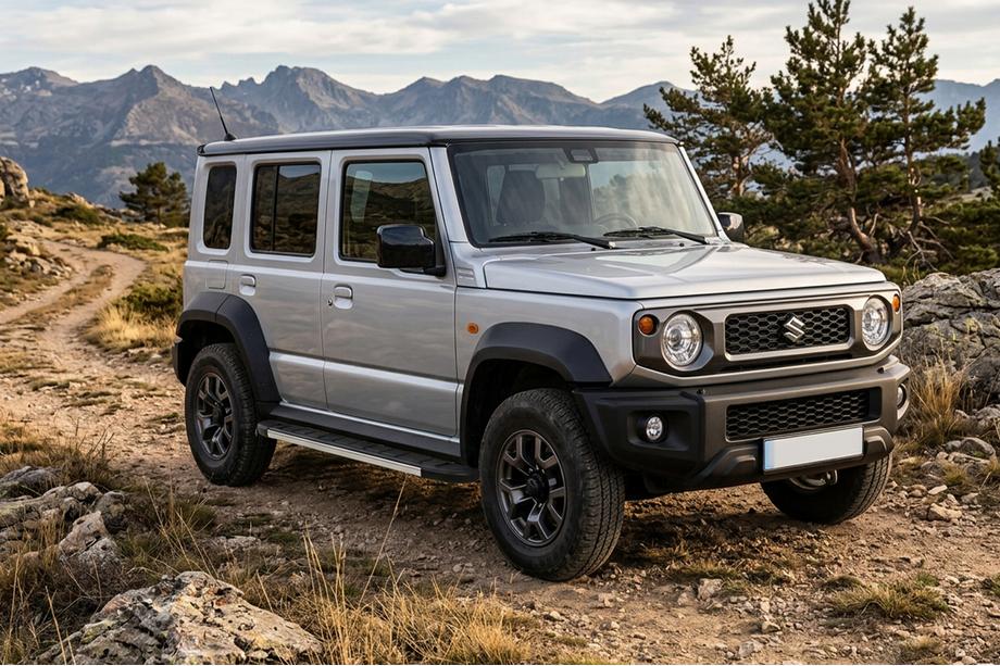 Suzuki Jimny 2018- рр. Бокові пороги Duru (2 шт., Алюміній) Image