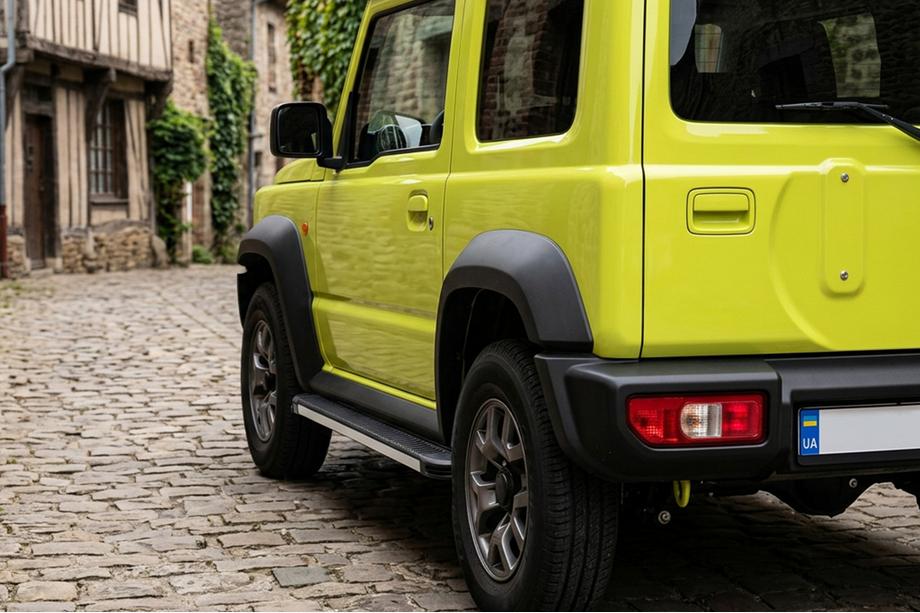 Suzuki Jimny 2018- рр. Бокові пороги Maya V1 (2 шт., Алюміній) Фото 1