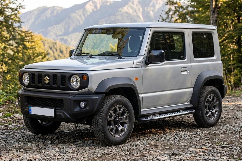 Suzuki Jimny 2018- рр. Бокові пороги Line (2 шт., Алюміній) Image