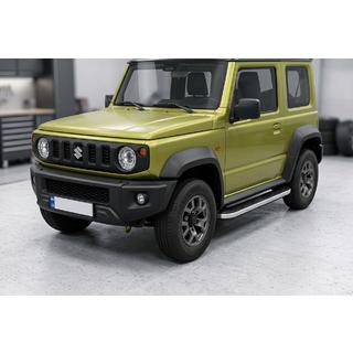 Бокові пороги Tayga Grey (2 шт., Алюміній) Suzuki Jimny 2018- рр. фото 1
