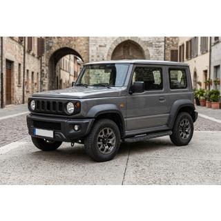 Бокові пороги Tayga Black (2 шт., Алюміній) Suzuki Jimny 2018- рр. фото 1
