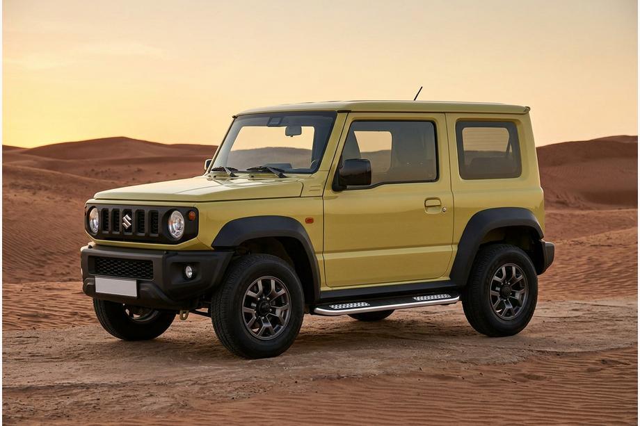 Suzuki Jimny 2018- рр. Бокові пороги Tayga V2 (2 шт., Алюміній) Фото 1