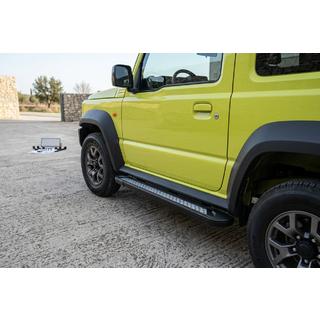 Бокові пороги Vision New Black (2 шт., Алюміній) Suzuki Jimny 2018- рр. фото 2