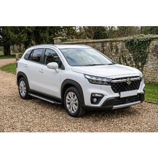 Бокові пороги Duru (2 шт., Алюміній) Suzuki SX4 S-Cross 2021- рр. фото 1