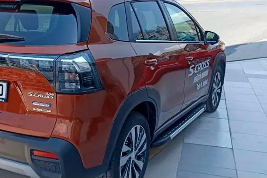 Suzuki SX4 S-Cross 2021- рр. Бокові пороги Duru (2 шт., Алюміній) Фото 5